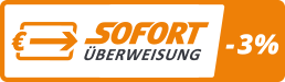 3 % Skonto bei Zahlung mit Sofortüberweisung (Klarna) - keine Registrierung notwendig SOFORT Überweisung (Klarna) Logo