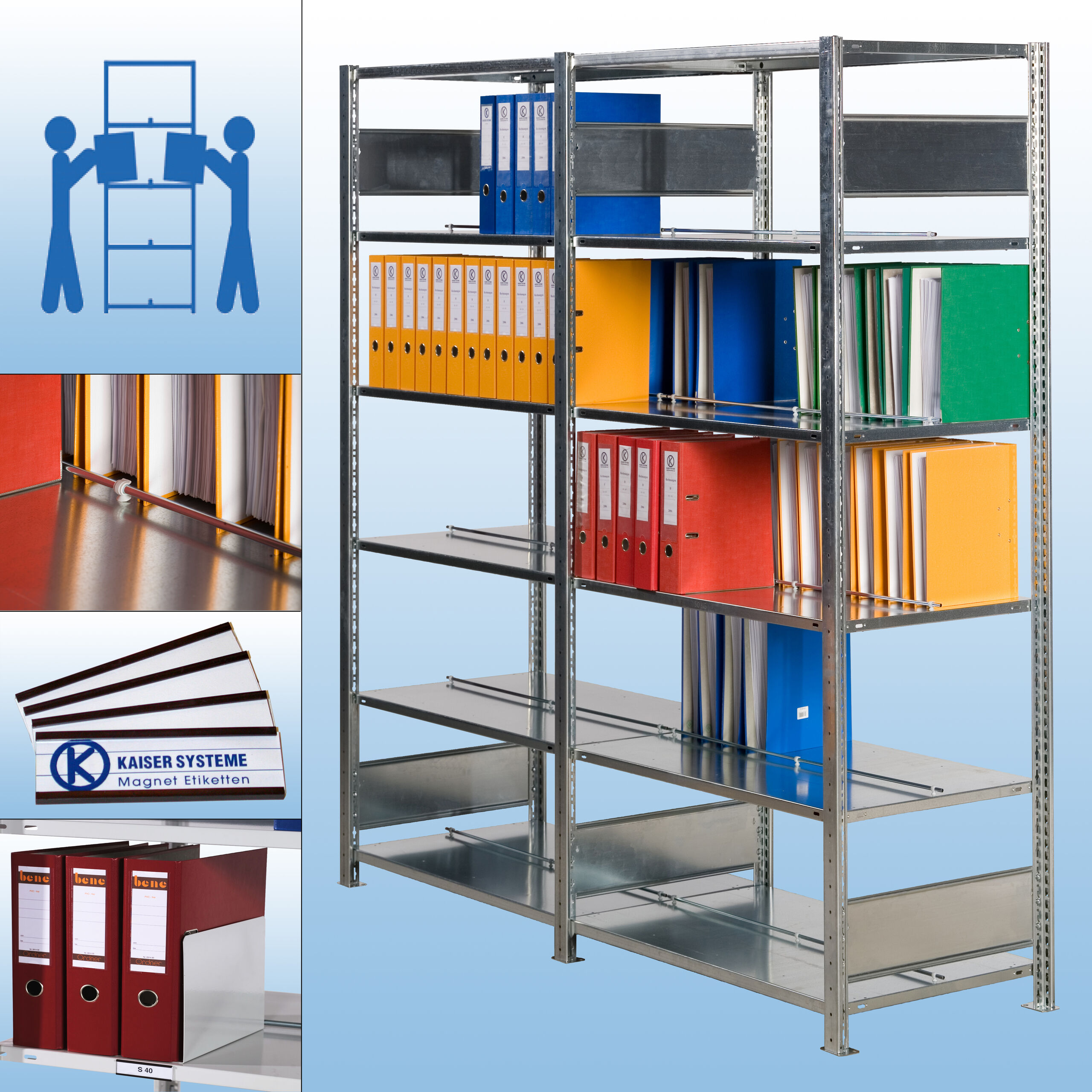 S40 Doppel-/Steckregal - zeitlos funktionell im Design S40 Doppel-/Steckregal - zeitlos funktionell im Design