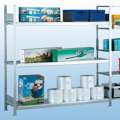 S20 Weitspannregal mit Stahlfachböden