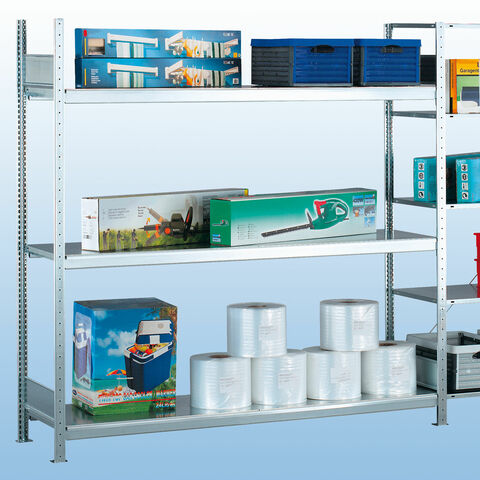 S20 Weitspannregal mit Stahlfachböden