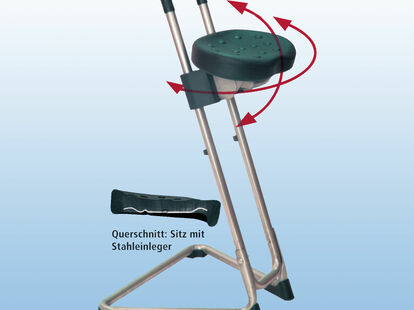 BMLS-005 - Stehhilfe mit Komfortsitz