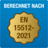 Berechnet nach EN 15512-2021